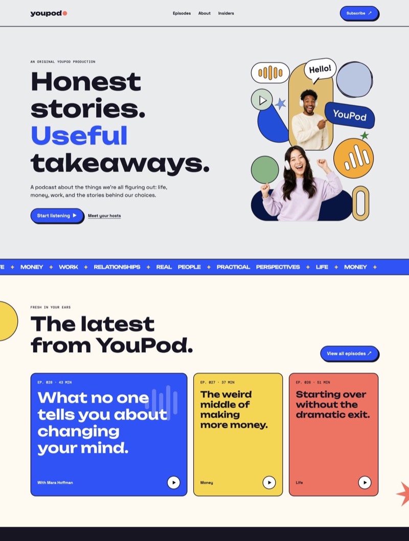 Playful Geometric website preview